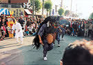 写真：箱根ヶ崎獅子舞